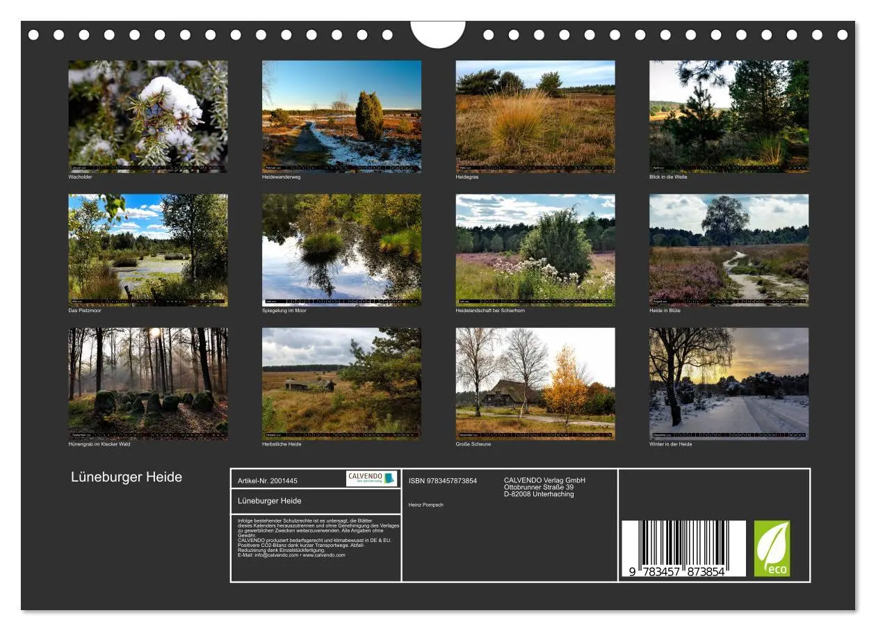 Bild: 9783457873854 | Lüneburger Heide (Wandkalender 2026 DIN A4 quer), CALVENDO...