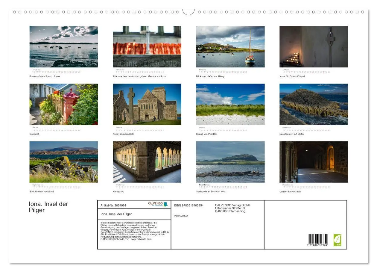 Bild: 9783516103854 | Iona. Insel der Pilger (Wandkalender 2026 DIN A2 quer), CALVENDO...