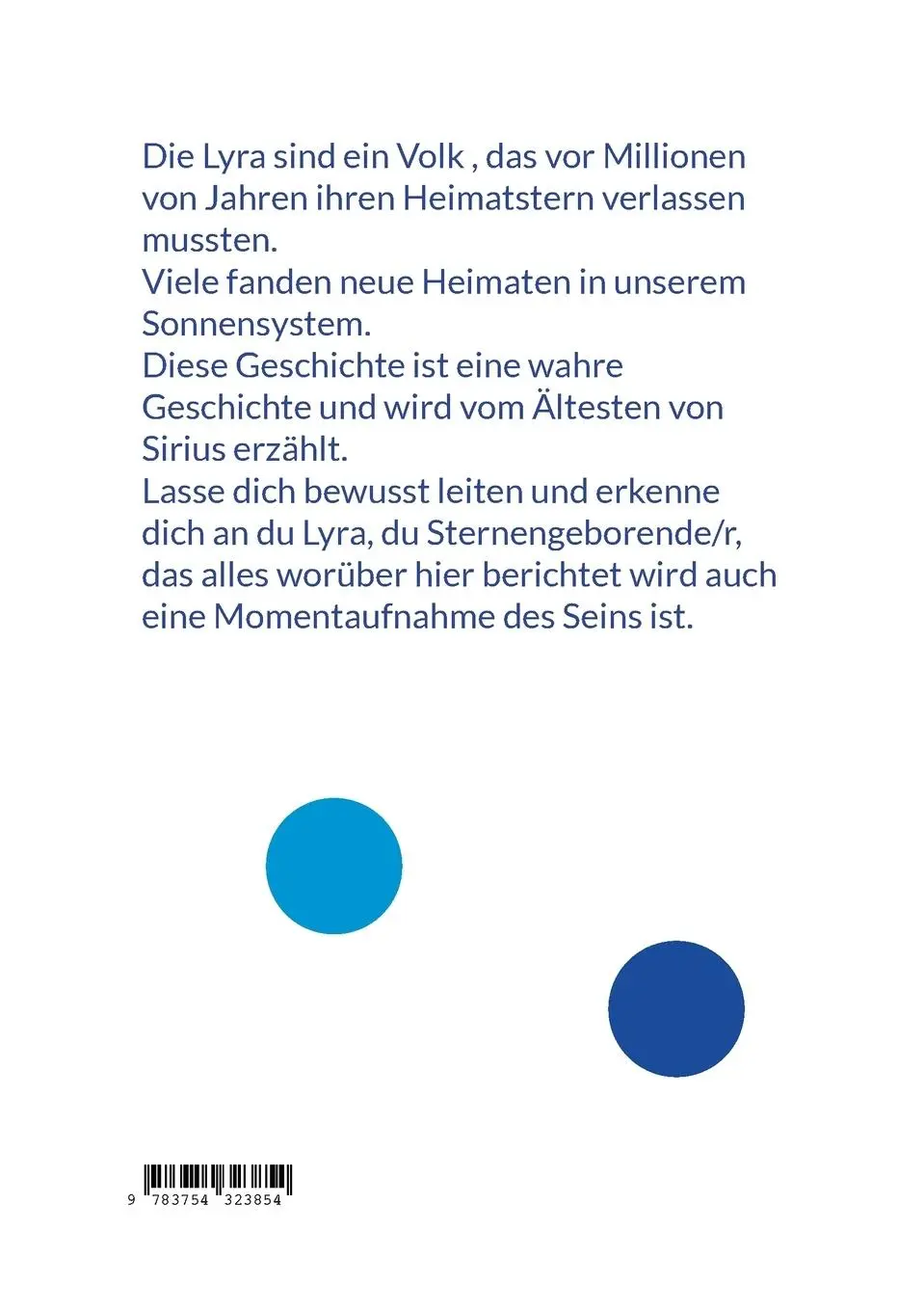 Rückseite: 9783754323854 | Wie die LYRA nach SIRIUS kamen | Kerstin Deterding | Taschenbuch