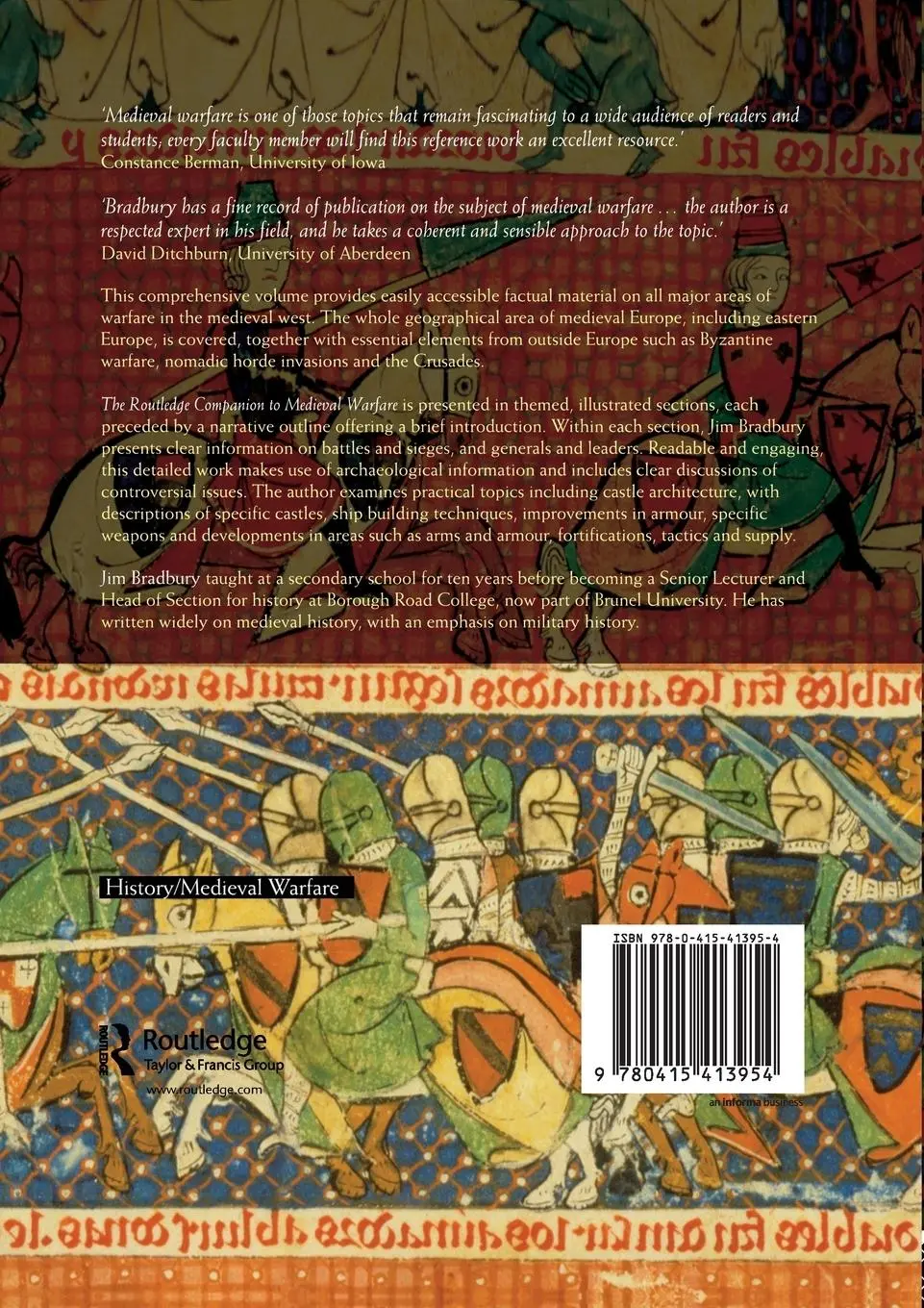 Rückseite: 9780415413954 | The Routledge Companion to Medieval Warfare | Jim Bradbury | Buch