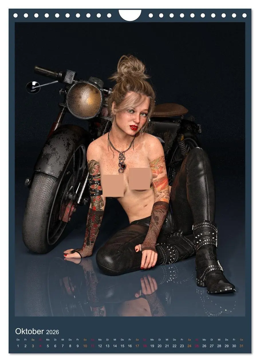 Bild: 9783516263954 | Hot Girls and Bikes (Wandkalender 2026 DIN A4 hoch), CALVENDO...