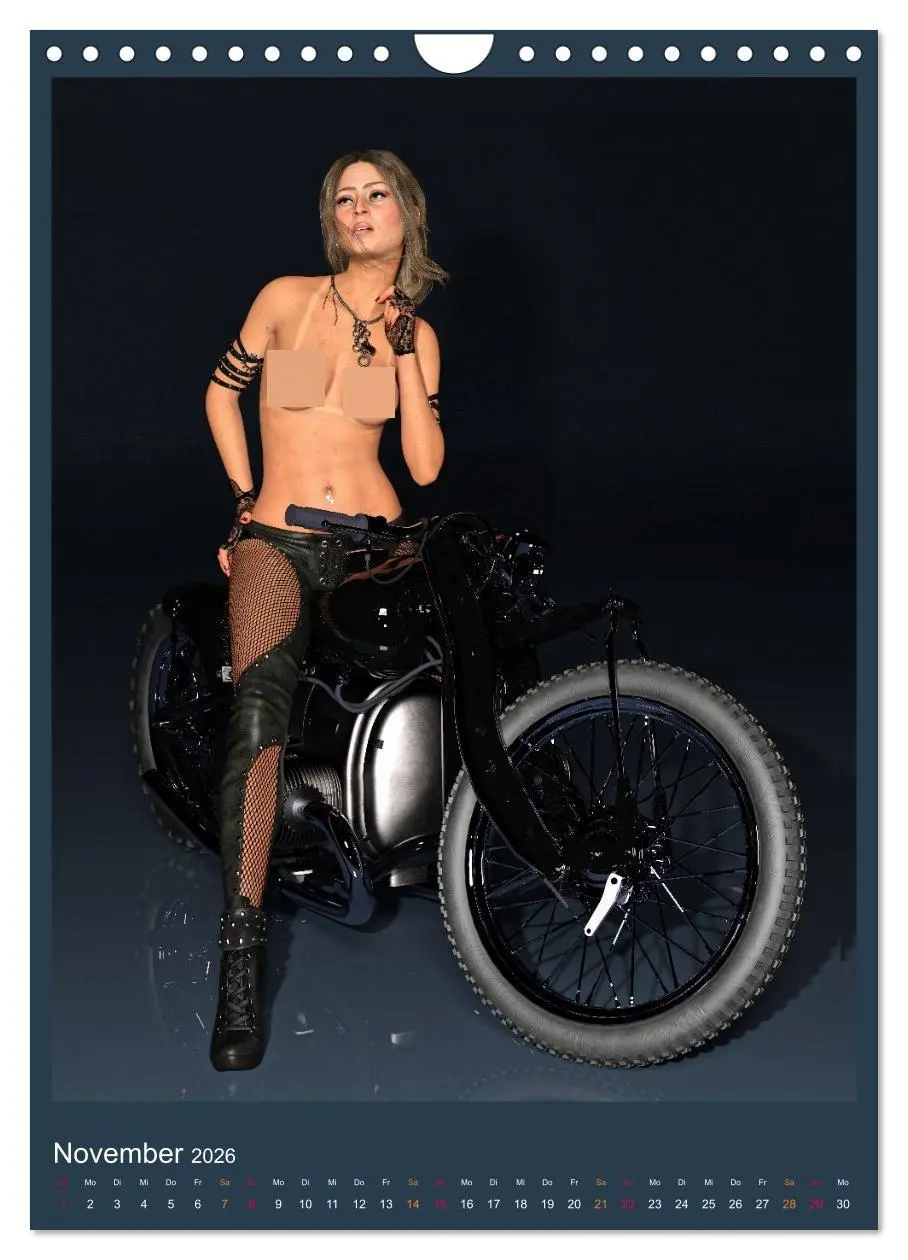 Bild: 9783516263954 | Hot Girls and Bikes (Wandkalender 2026 DIN A4 hoch), CALVENDO...