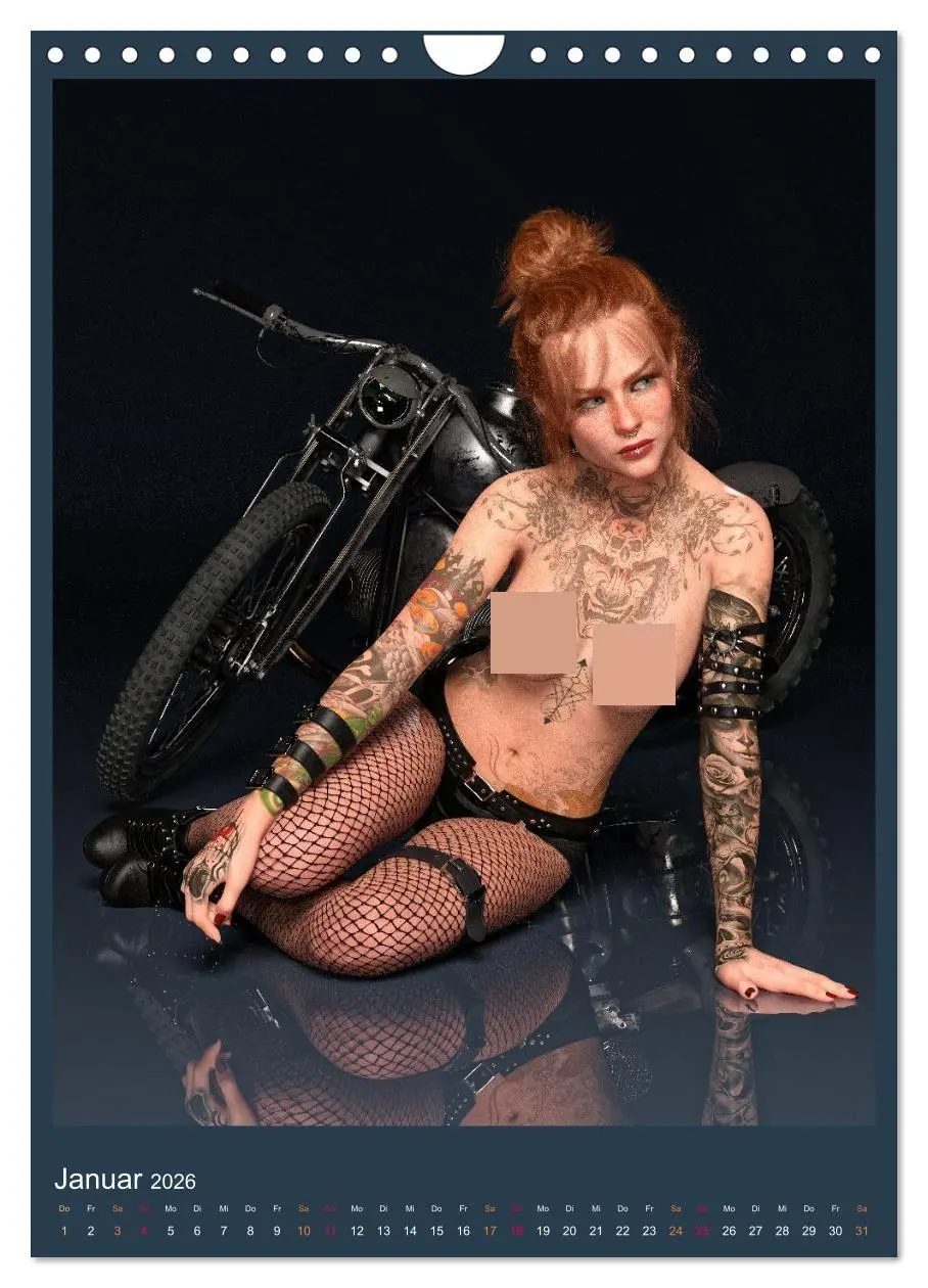 Bild: 9783516263954 | Hot Girls and Bikes (Wandkalender 2026 DIN A4 hoch), CALVENDO...