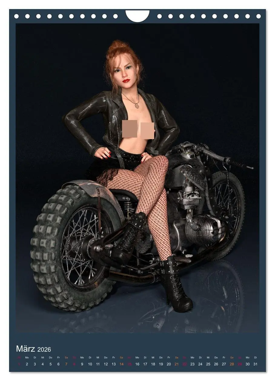Bild: 9783516263954 | Hot Girls and Bikes (Wandkalender 2026 DIN A4 hoch), CALVENDO...