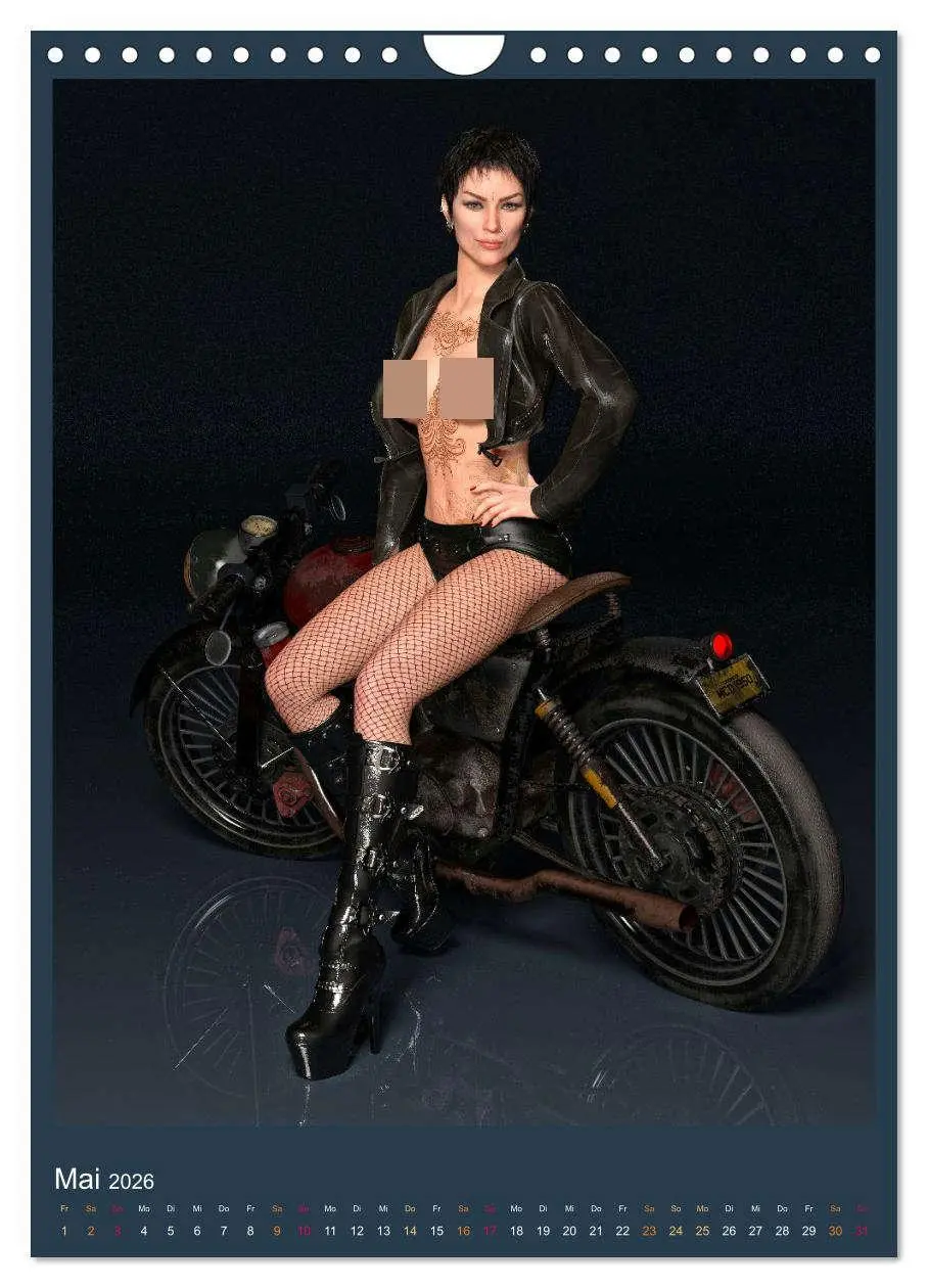Bild: 9783516263954 | Hot Girls and Bikes (Wandkalender 2026 DIN A4 hoch), CALVENDO...