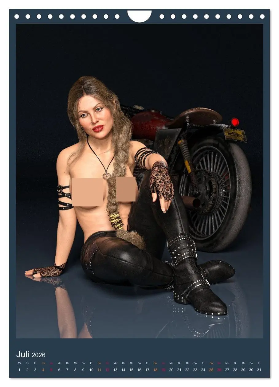 Bild: 9783516263954 | Hot Girls and Bikes (Wandkalender 2026 DIN A4 hoch), CALVENDO...