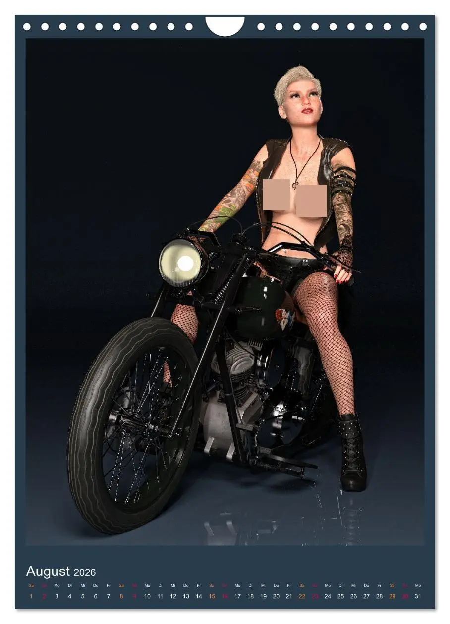 Bild: 9783516263954 | Hot Girls and Bikes (Wandkalender 2026 DIN A4 hoch), CALVENDO...