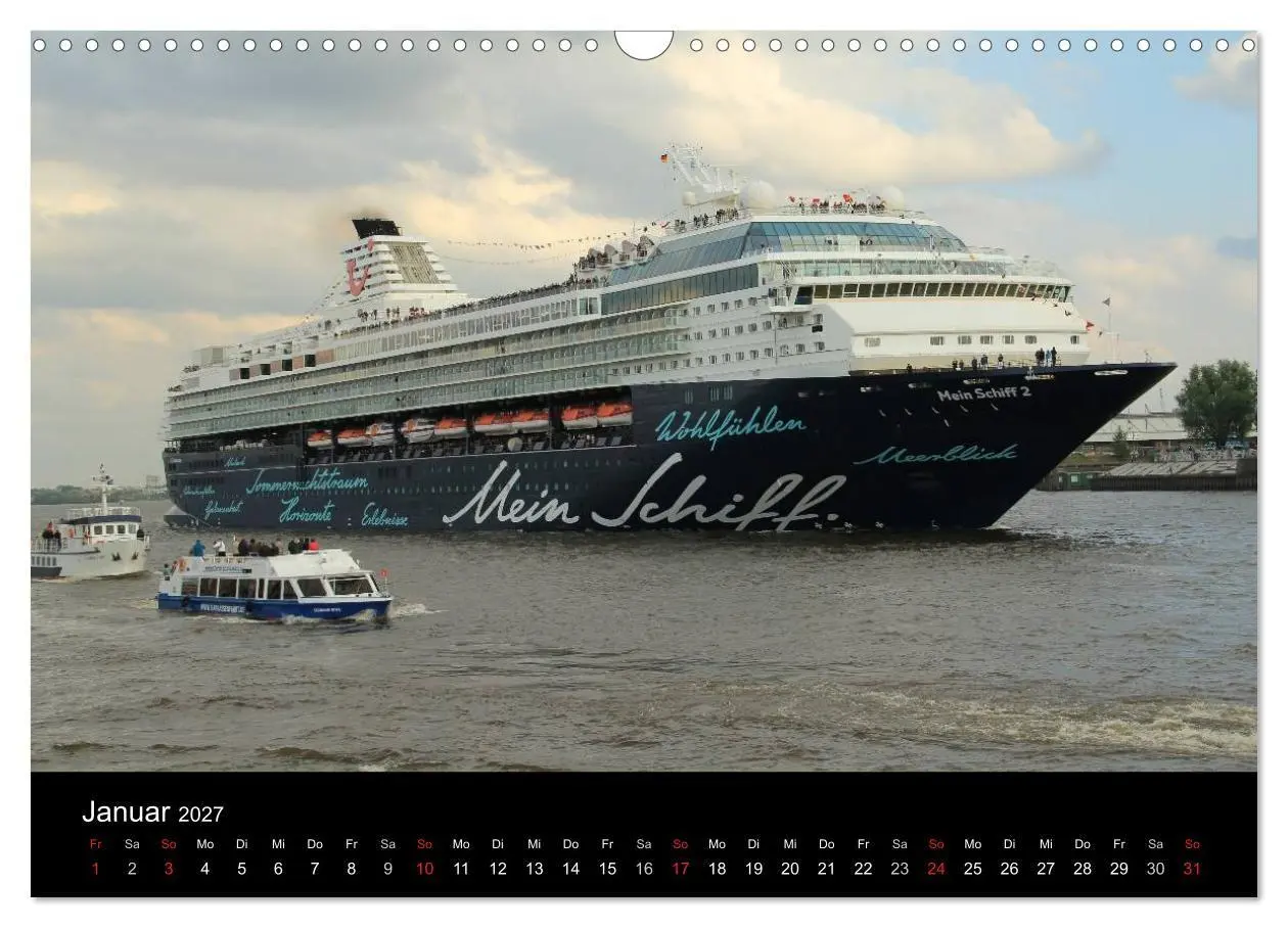 Bild: 9783594243954 | Kreuzfahrtschiffe in Europa (Wandkalender 2027 DIN A3 quer),...