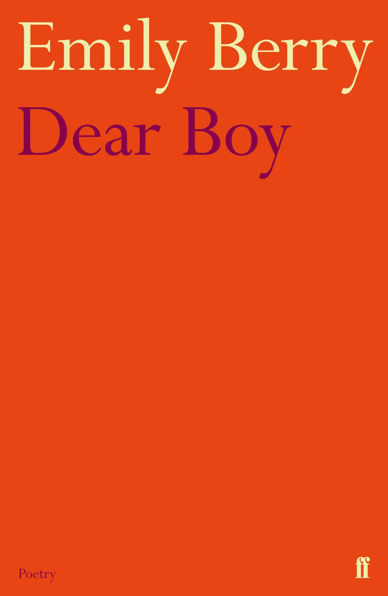 Cover: 9780571284054 | Dear Boy | Emily Berry | Taschenbuch | Kartoniert / Broschiert | 2018