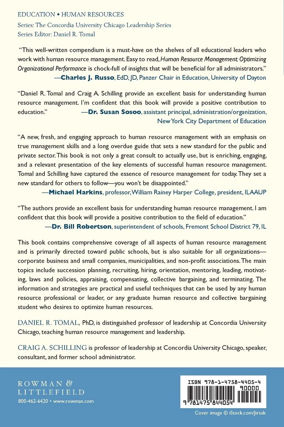 Rückseite: 9781475844054 | Human Resource Management | Optimizing Organizational Performance