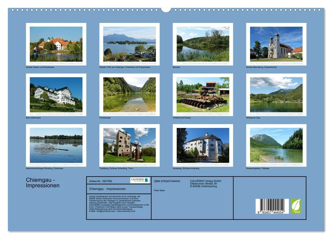 Bild: 9783457444054 | Chiemgau - Impressionen (hochwertiger Premium Wandkalender 2026 DIN...
