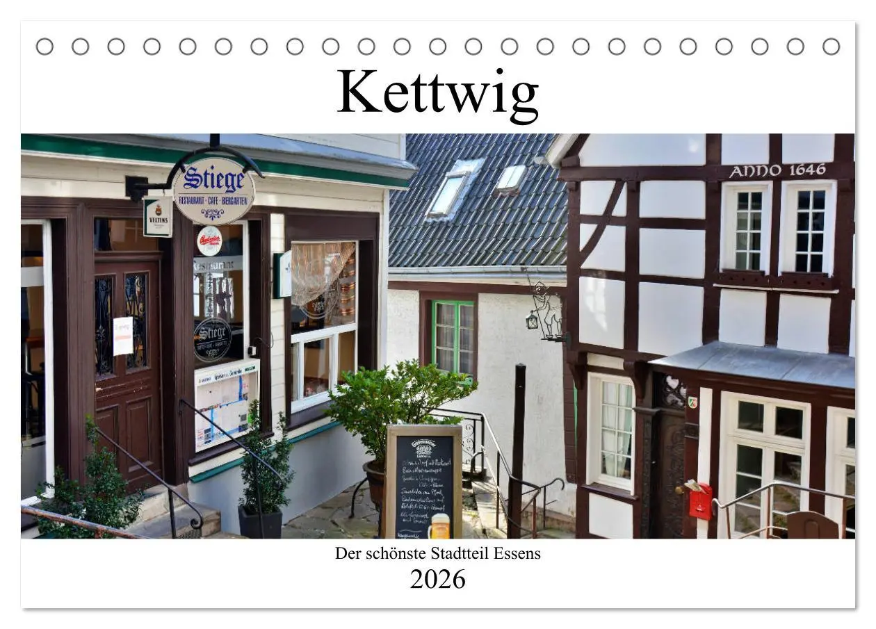 Cover: 9783457754054 | Kettwig der schönste Stadtteil Essens (Tischkalender 2026 DIN A5...
