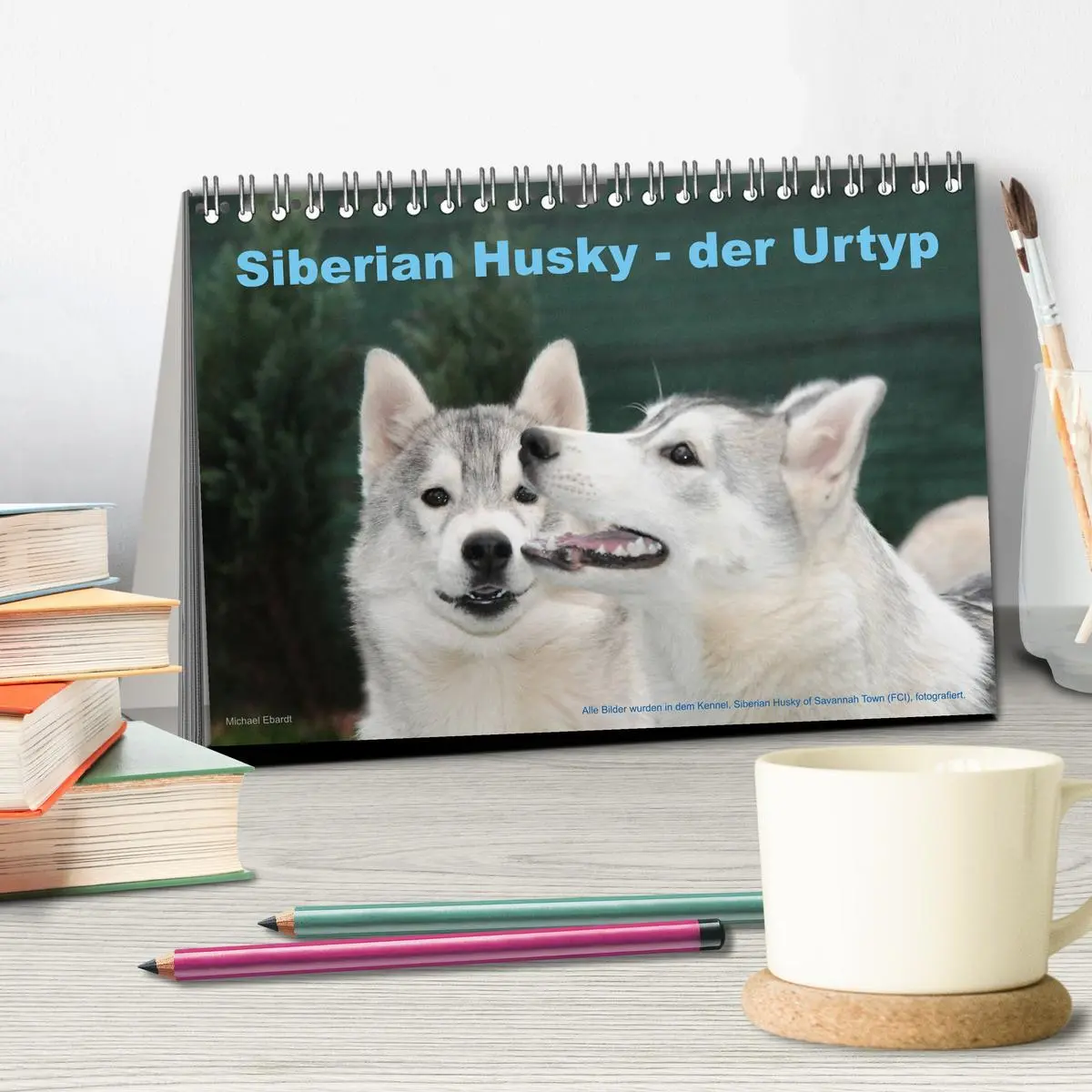 Bild: 9783516154054 | Siberian Husky - der Urtyp (Tischkalender 2026 DIN A5 quer),...