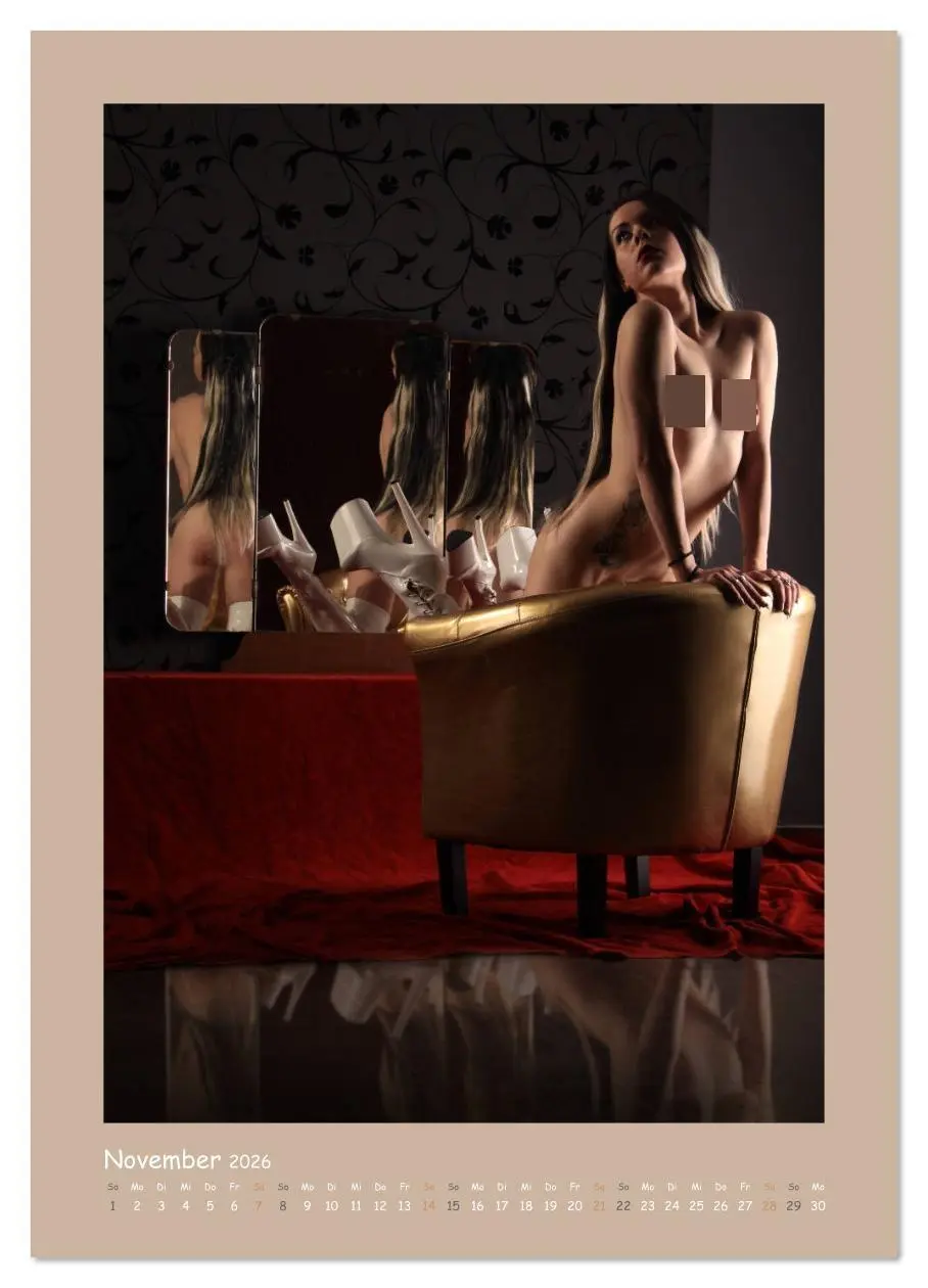 Bild: 9783516394054 | Nackt im Spiegel (Wandkalender 2026 DIN A2 hoch), CALVENDO...