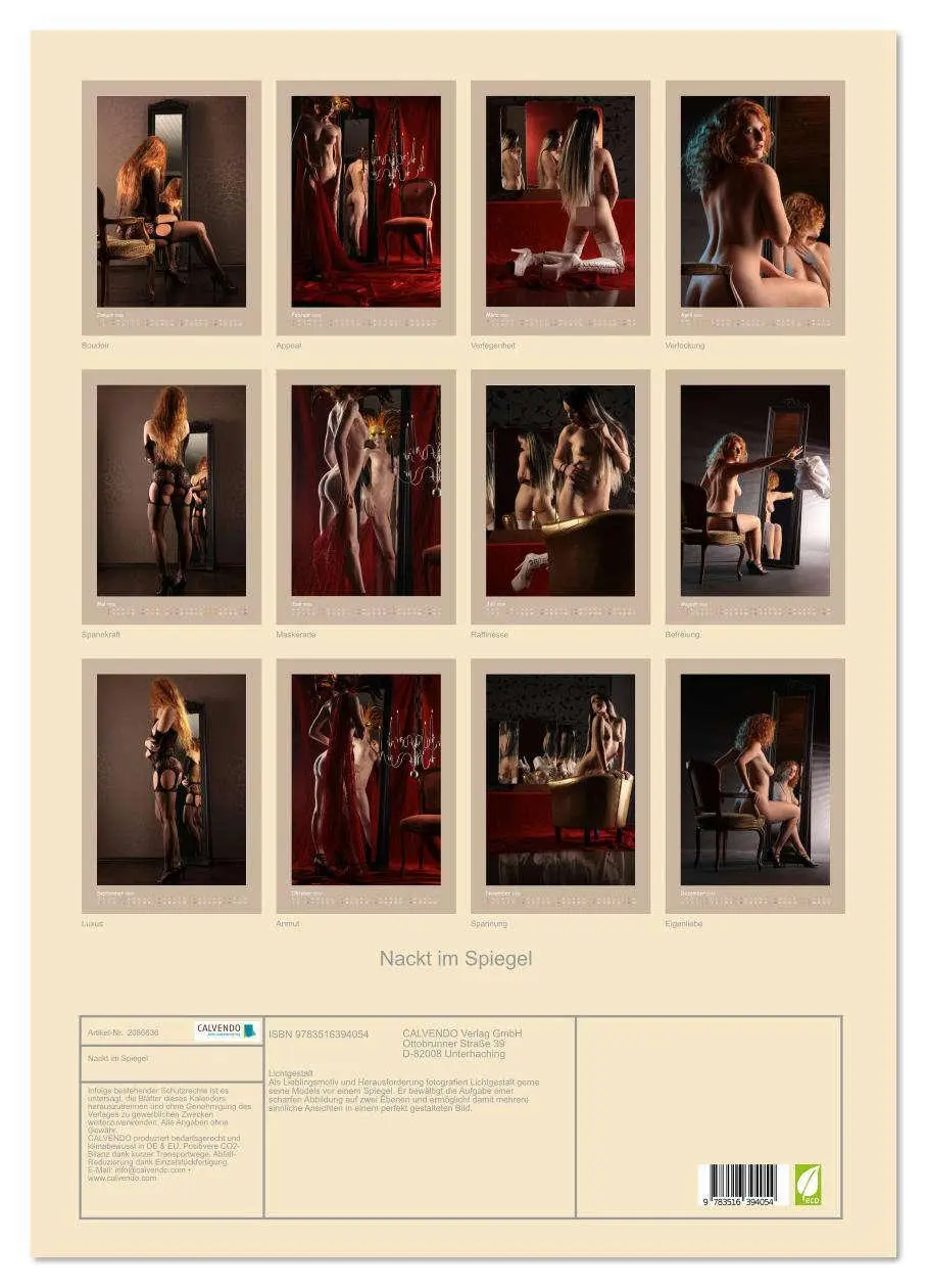 Bild: 9783516394054 | Nackt im Spiegel (Wandkalender 2026 DIN A2 hoch), CALVENDO...