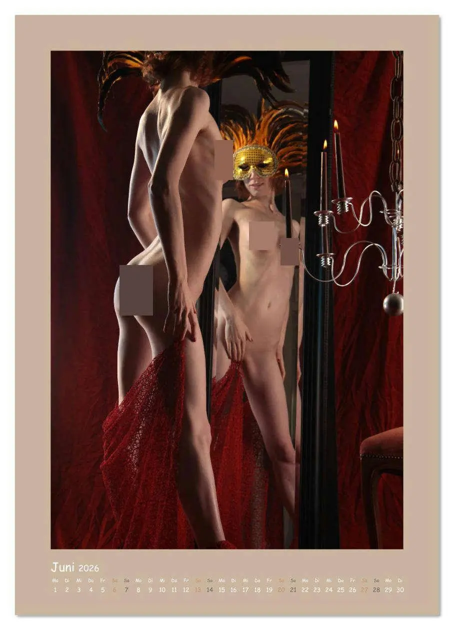 Bild: 9783516394054 | Nackt im Spiegel (Wandkalender 2026 DIN A2 hoch), CALVENDO...