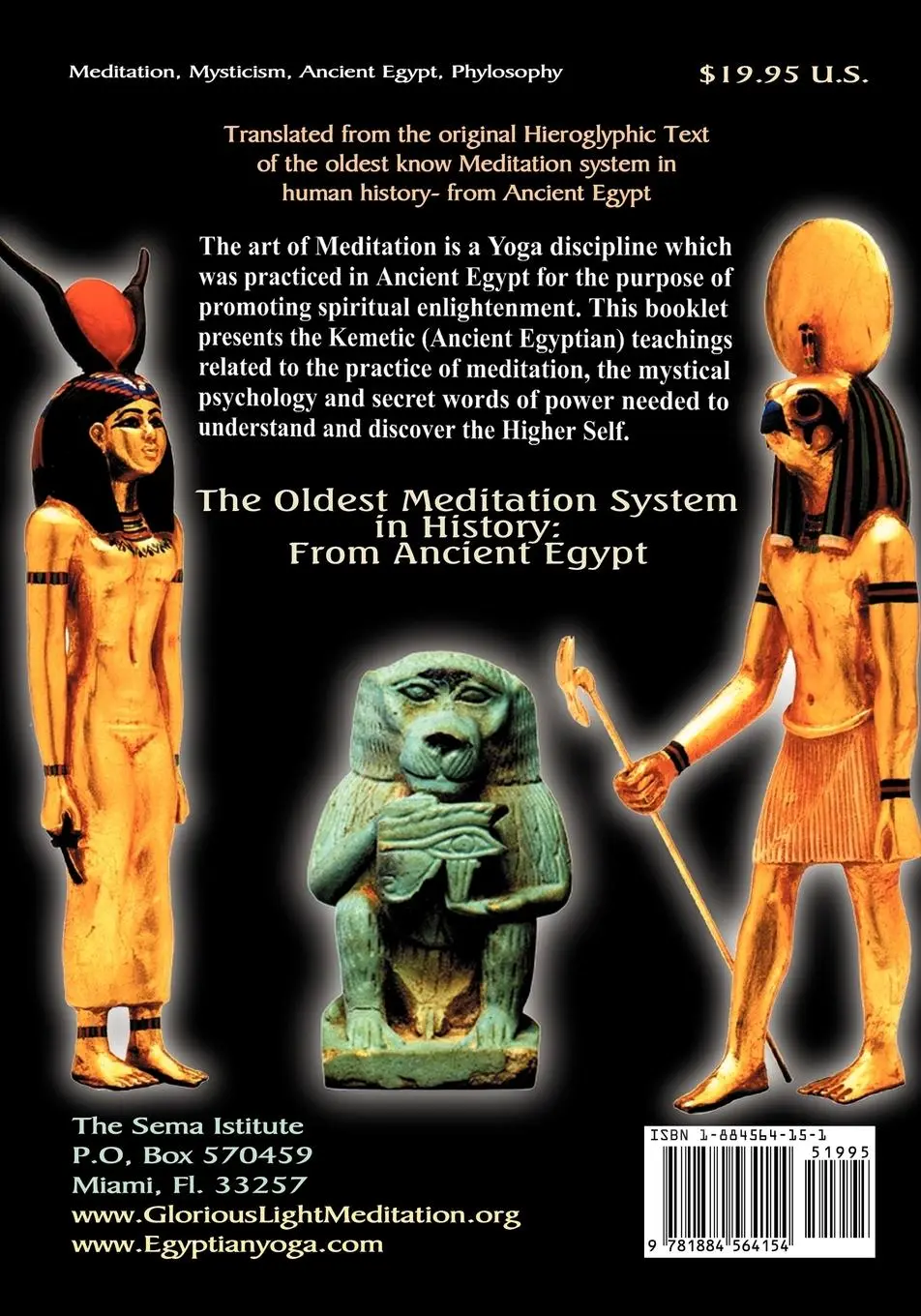 Rückseite: 9781884564154 | THE GLORIOUS LIGHT MEDITATION TECHNIQUE OF ANCIENT EGYPT | Muata Ashby