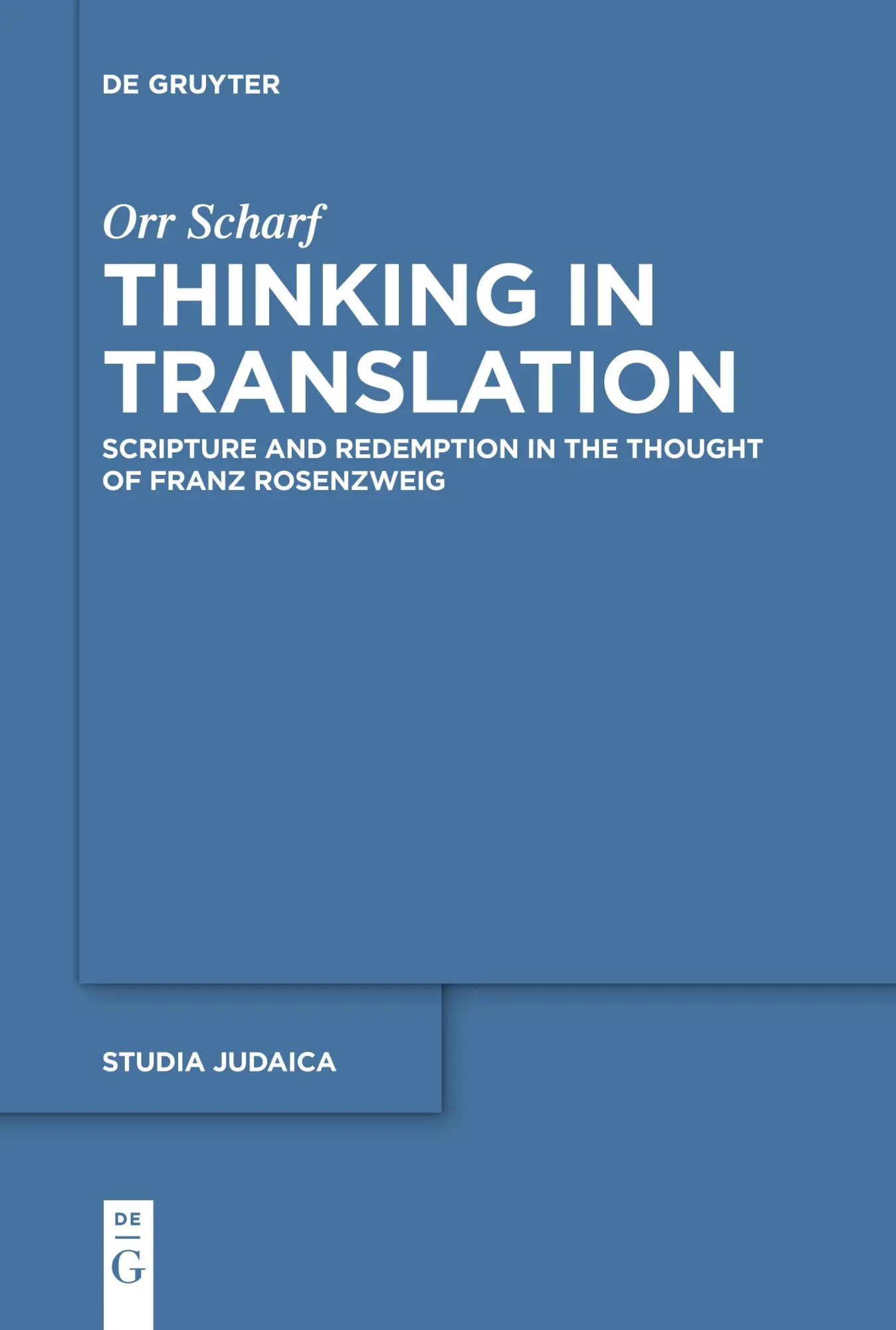 Cover: 9783110764154 | Thinking in Translation | Orr Scharf | Taschenbuch | ISSN | Englisch