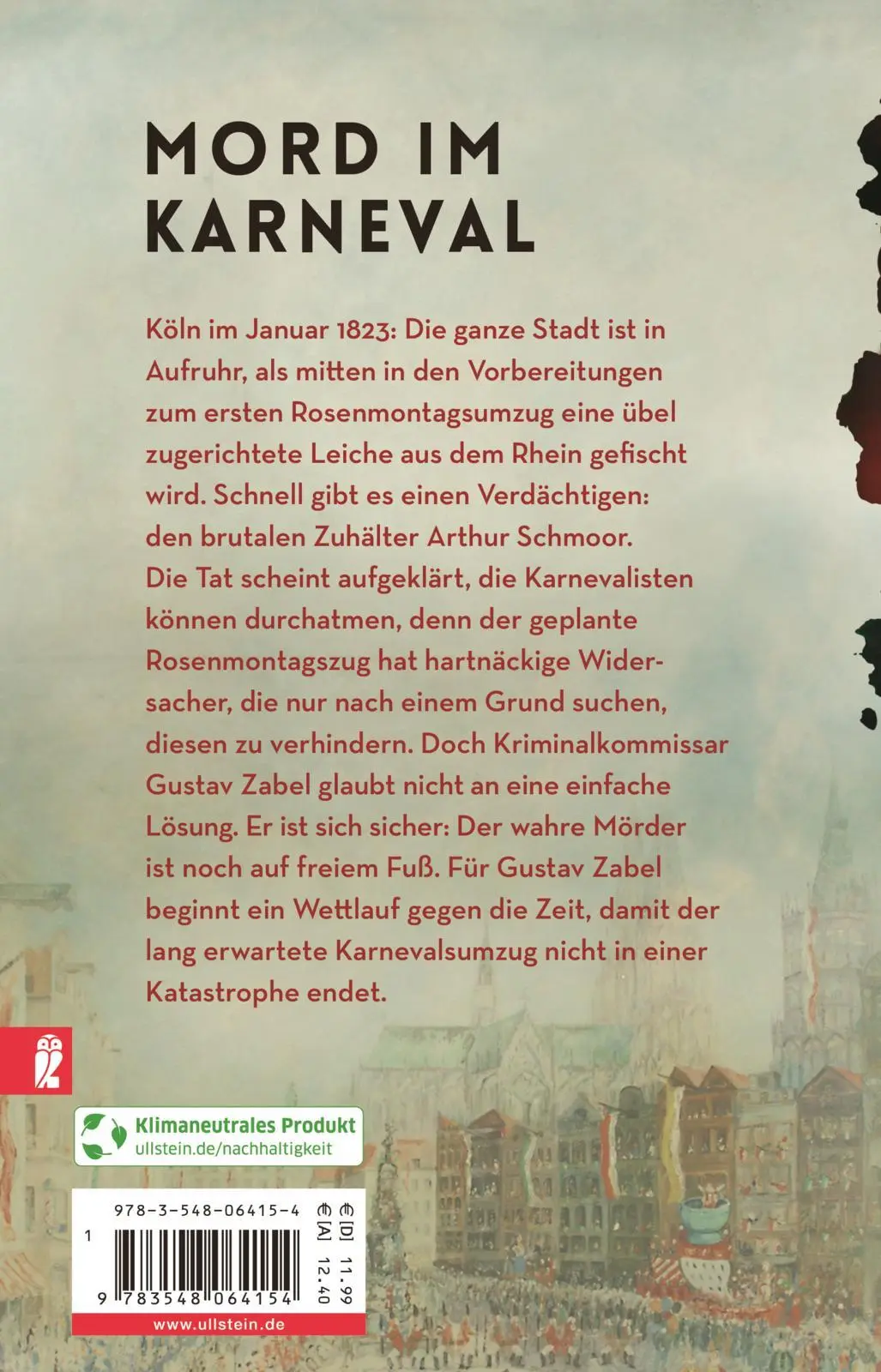 Rückseite: 9783548064154 | Rosenmontag | Kriminalroman Mord im Karneval | Lorenz Stassen | Buch