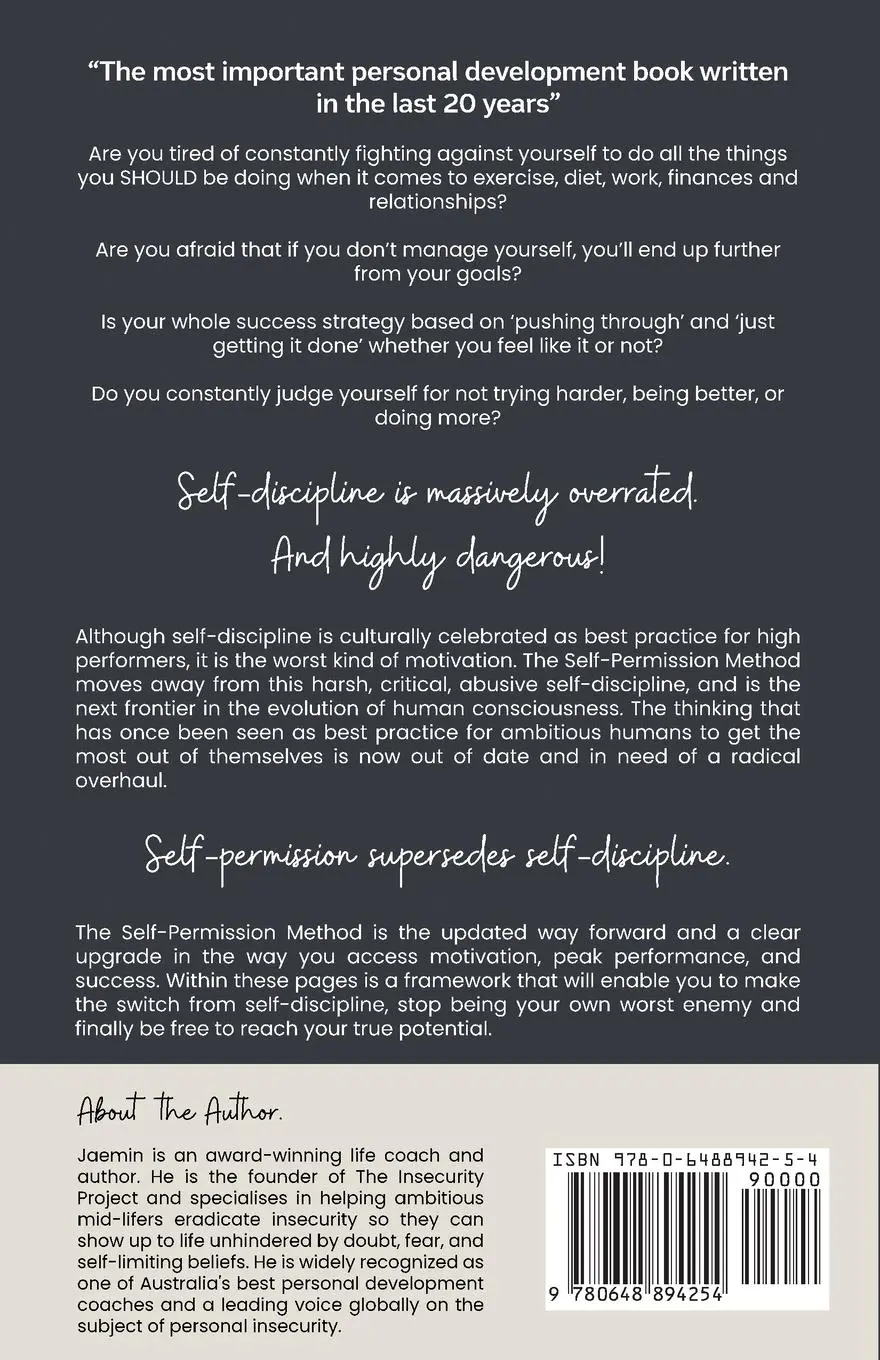 Rückseite: 9780648894254 | The Self-Permission Method. How to succeed in life without using...
