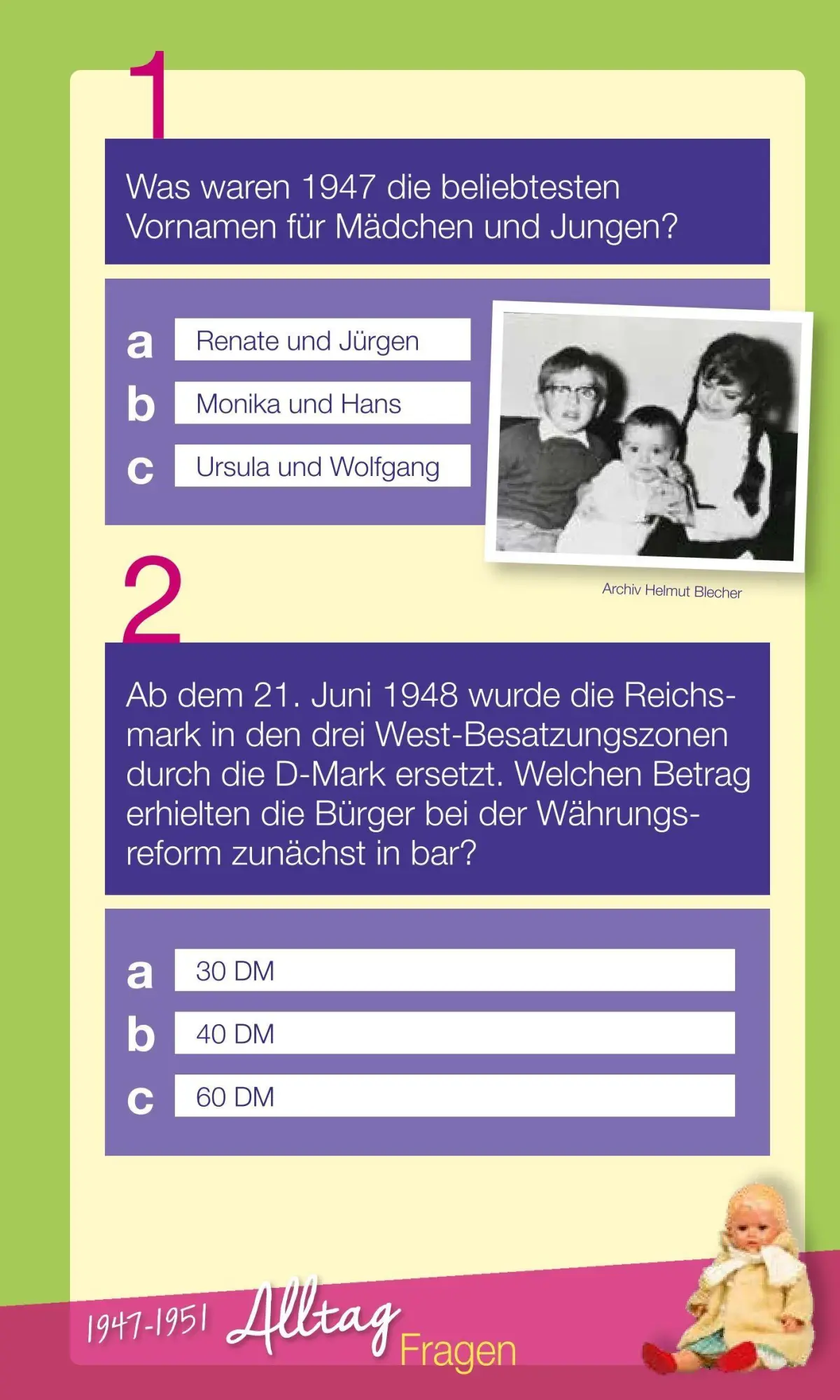 Bild: 9783831334254 | Wir vom Jahrgang 1947 - Das Quiz | Helmut Blecher | Taschenbuch | 2026