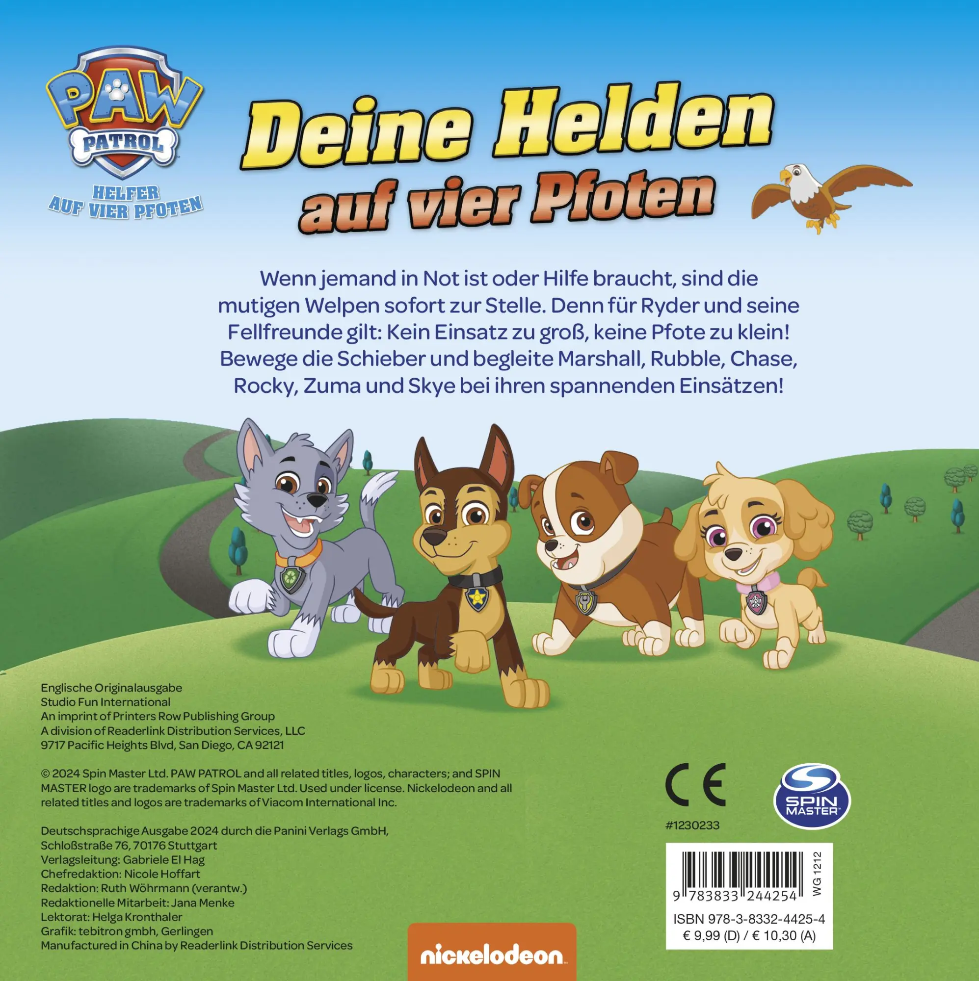 Rückseite: 9783833244254 | PAW Patrol: Deine Helden auf vier Pfoten | Panini | Buch | 8 S. | 2024