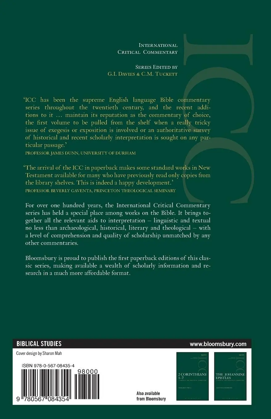 Rückseite: 9780567084354 | II Corinthians 8-13 | Volume 2 | M. E. Thrall (u. a.) | Taschenbuch