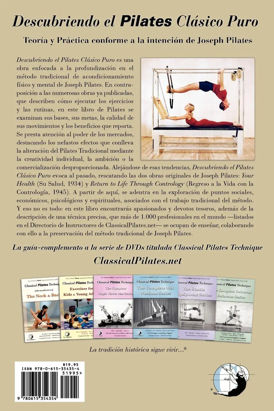 Rückseite: 9780615354354 | Descubriendo Pilates Clasico Puro | Peter Fiasca | Taschenbuch | 2010