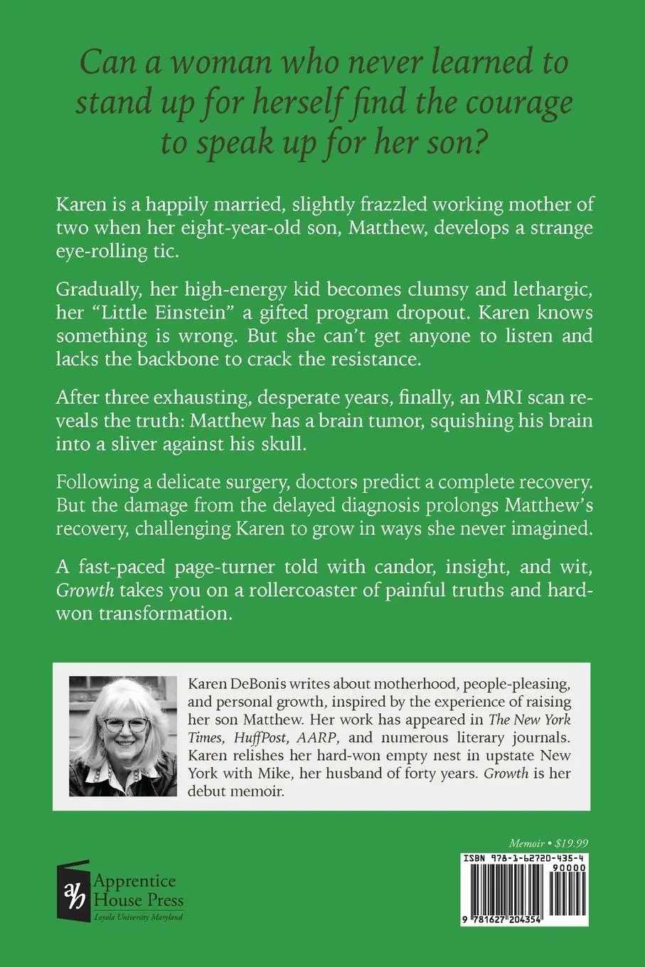 Rückseite: 9781627204354 | Growth | A Mother, Her Son, and the Brain Tumor They Survived | Buch