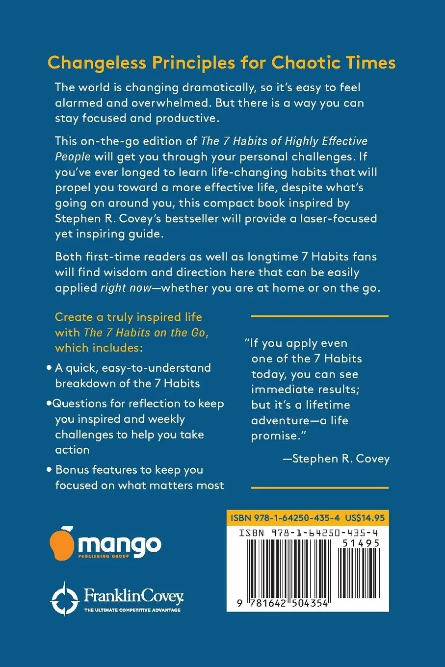 Rückseite: 9781642504354 | The 7 Habits on the Go | Stephen R Covey (u. a.) | Taschenbuch | 2020