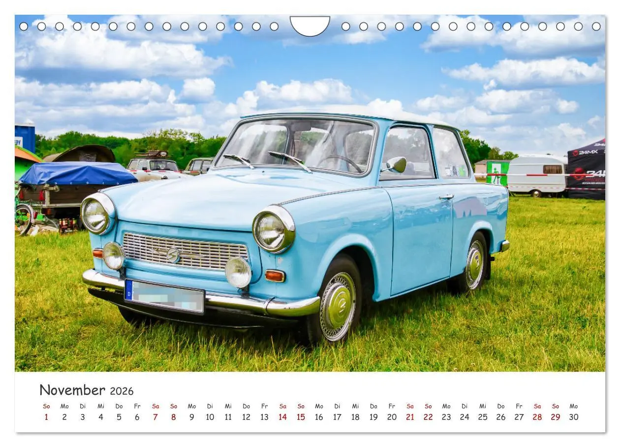 Bild: 9783457584354 | Trabi-Kult (Wandkalender 2026 DIN A4 quer), CALVENDO Monatskalender