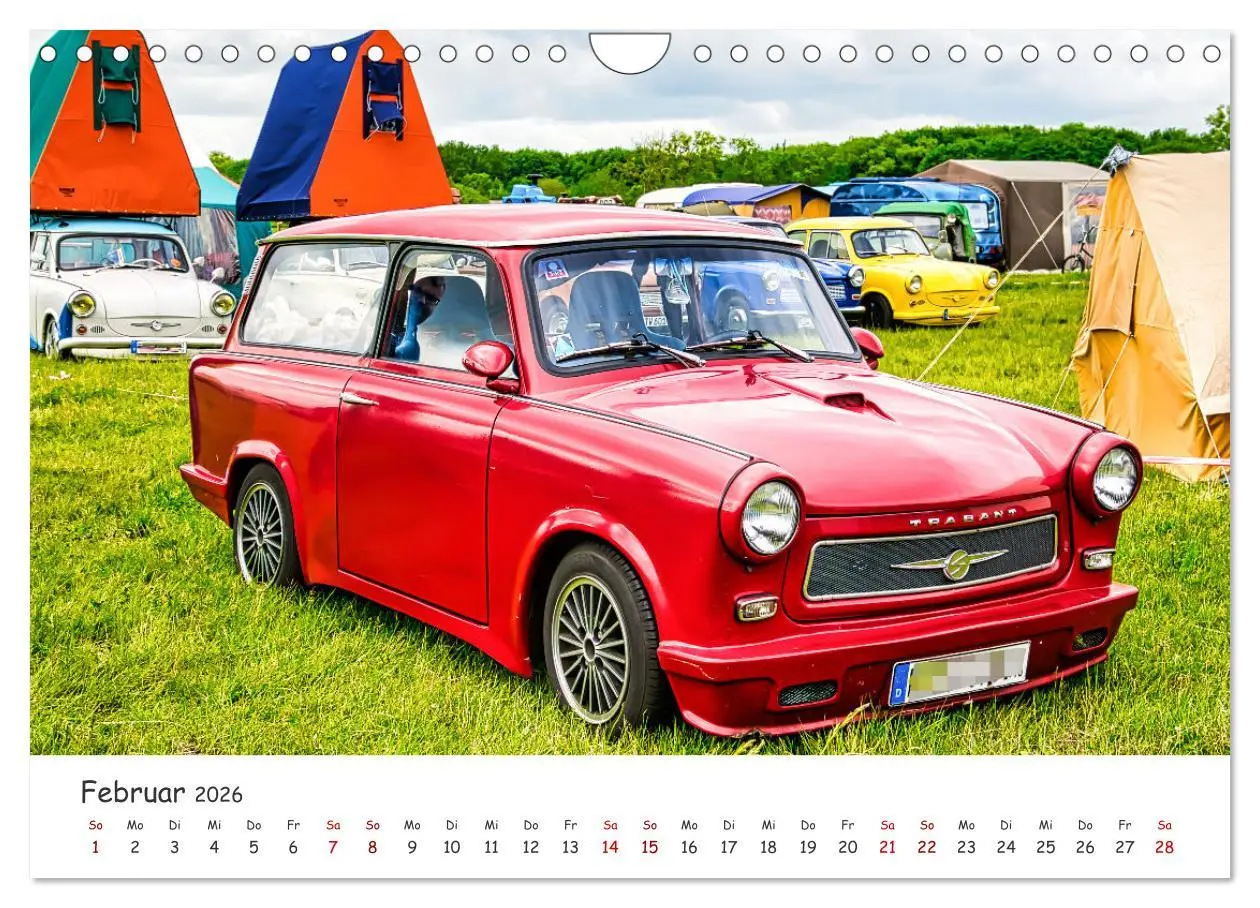 Bild: 9783457584354 | Trabi-Kult (Wandkalender 2026 DIN A4 quer), CALVENDO Monatskalender