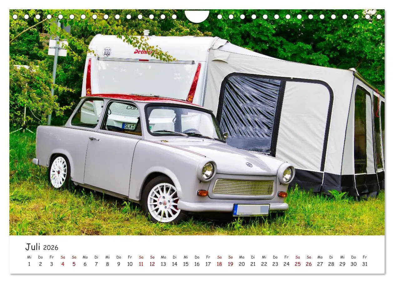 Bild: 9783457584354 | Trabi-Kult (Wandkalender 2026 DIN A4 quer), CALVENDO Monatskalender