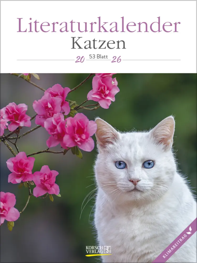 Cover: 9783731884354 | Literaturkalender Katzen 2026 | Verlag Korsch | Kalender | 54 S.