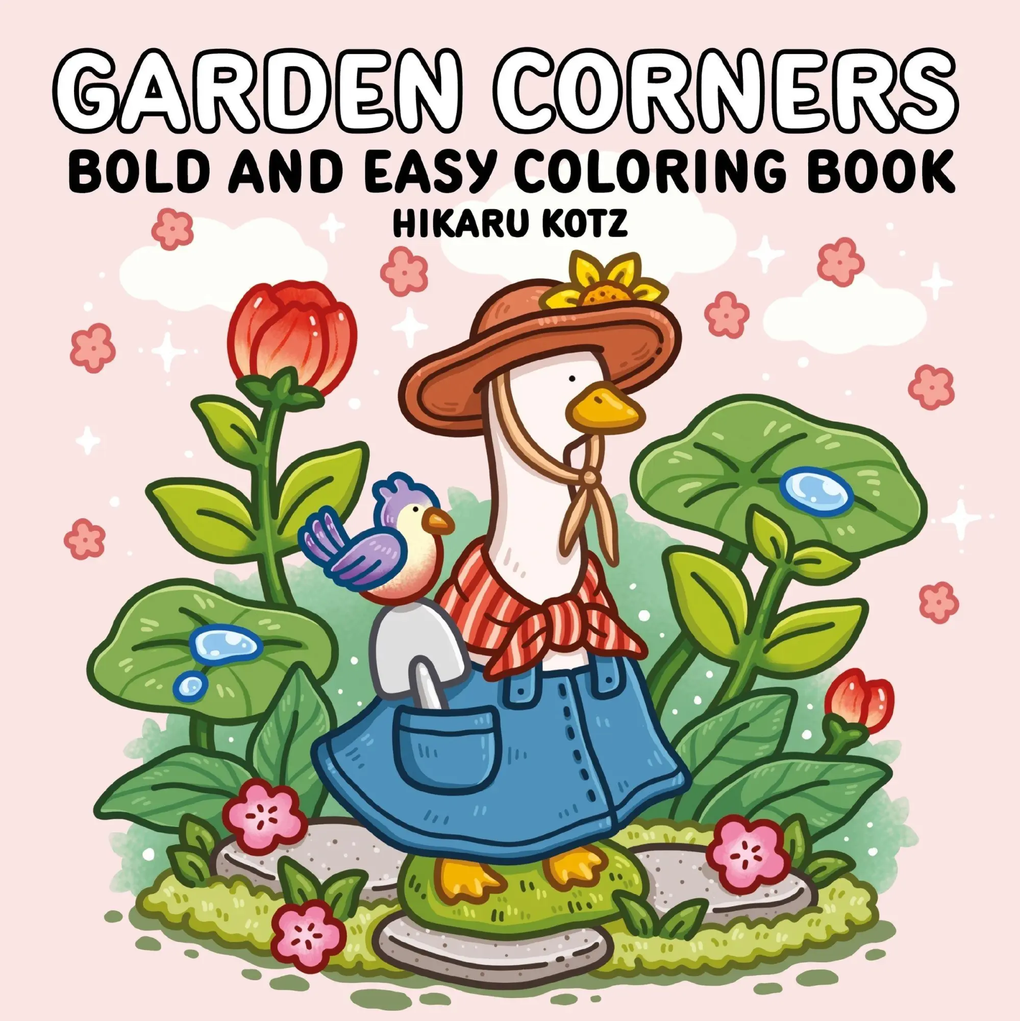 Cover: 9780063514454 | Garden Corners: Bold and Easy Coloring Book | Hikaru Kotz | Buch