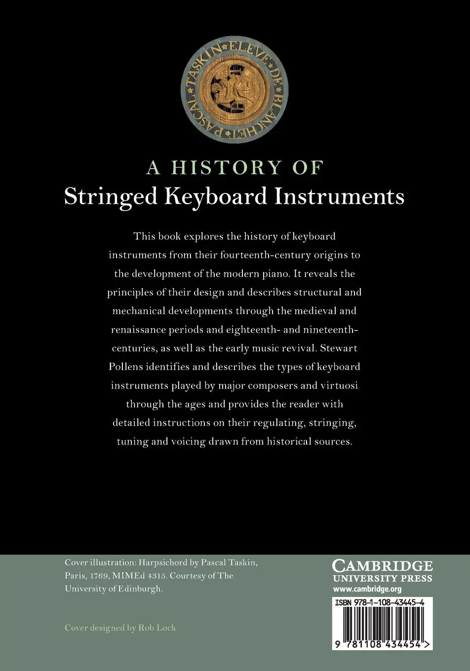 Rückseite: 9781108434454 | A History of Stringed Keyboard Instruments | Stewart Pollens | Buch