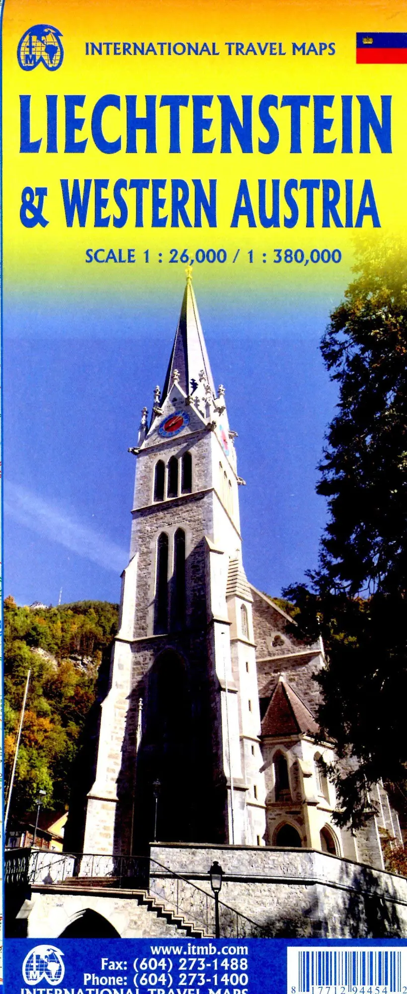 Bild: 9781771294454 | Liechtenstein &amp; Western Austria | (Land-)Karte | Gefalzt | Englisch