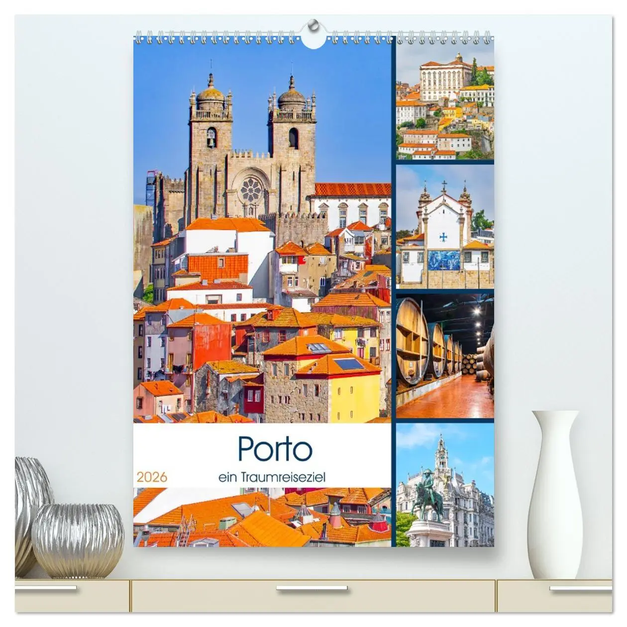 Cover: 9783516354454 | Porto - ein Traumreiseziel (hochwertiger Premium Wandkalender 2026...