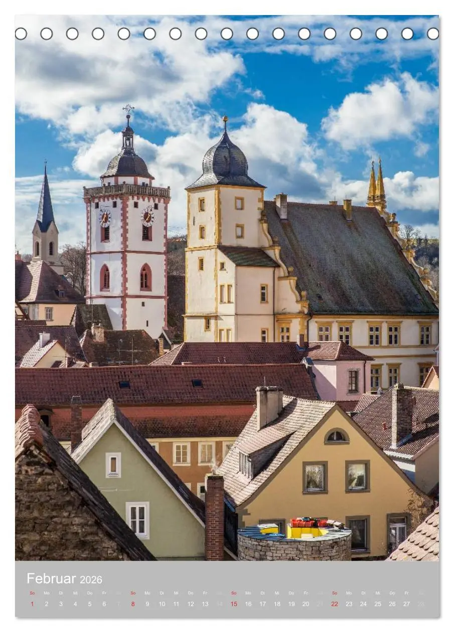 Bild: 9783516424454 | Kirchentürme in Franken (Tischkalender 2026 DIN A5 hoch), CALVENDO...
