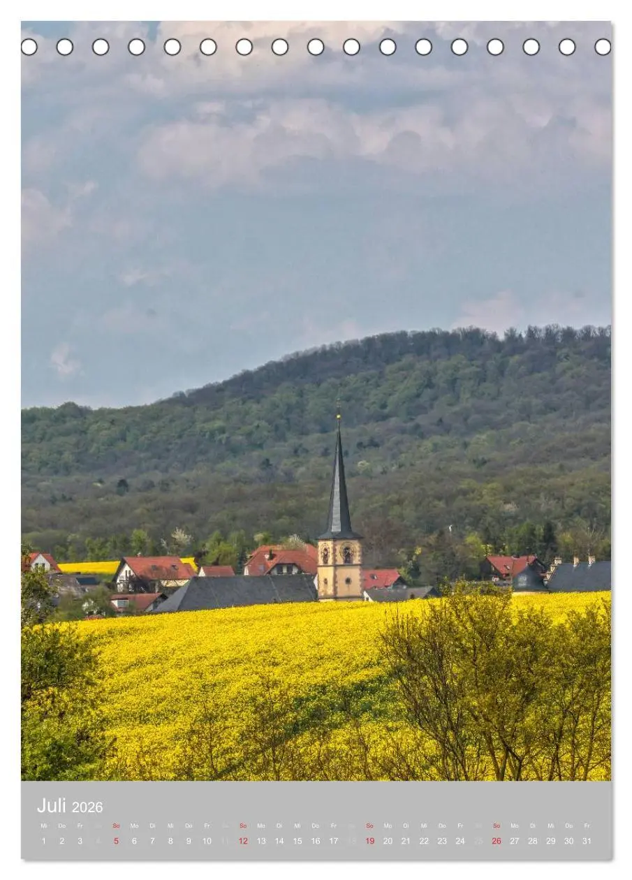Bild: 9783516424454 | Kirchentürme in Franken (Tischkalender 2026 DIN A5 hoch), CALVENDO...
