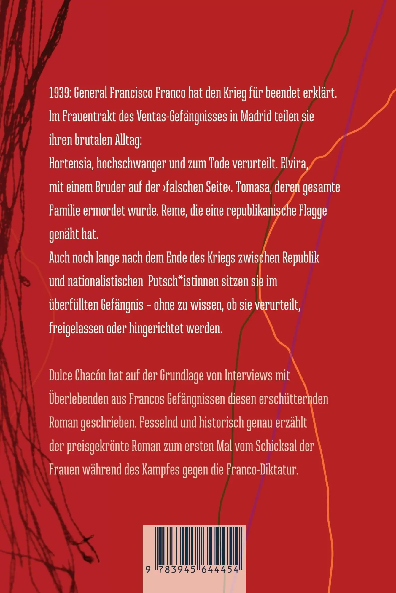 Rückseite: 9783945644454 | Was Hortensia nicht mehr erzählen konnte | Dulce Chacón | Taschenbuch