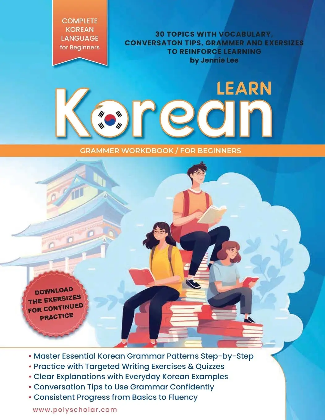 Cover: 9781957884554 | Learn Korean Grammer Workbook For Beginners | Jennie Lee | Taschenbuch