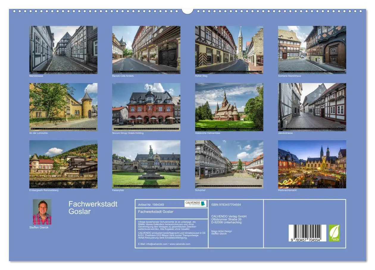 Bild: 9783457704554 | Fachwerkstadt Goslar (hochwertiger Premium Wandkalender 2026 DIN A2...