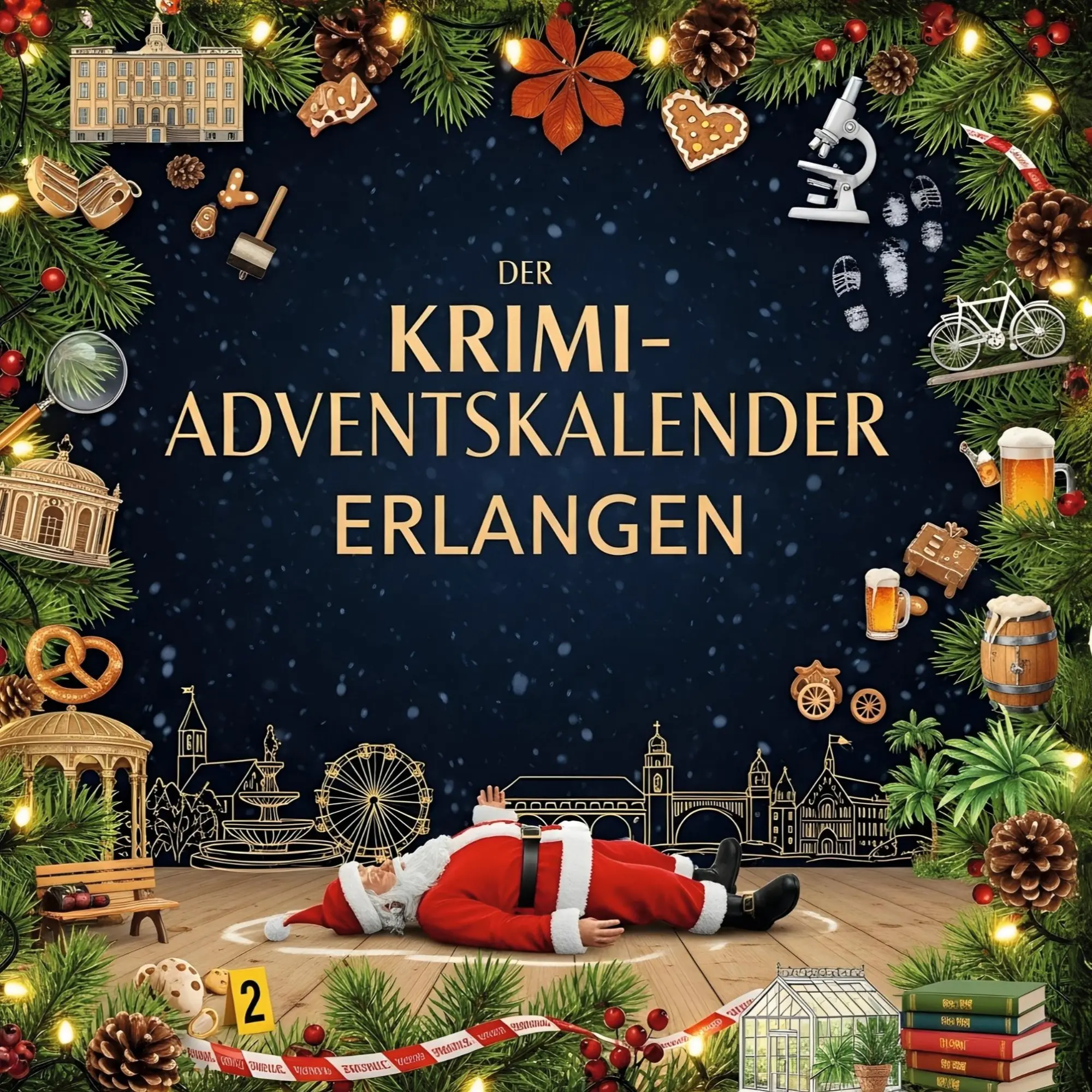 Cover: 9783695304554 | Der Krimi-Adventskalender Erlangen | Mordsverdächtig in 24 Akten