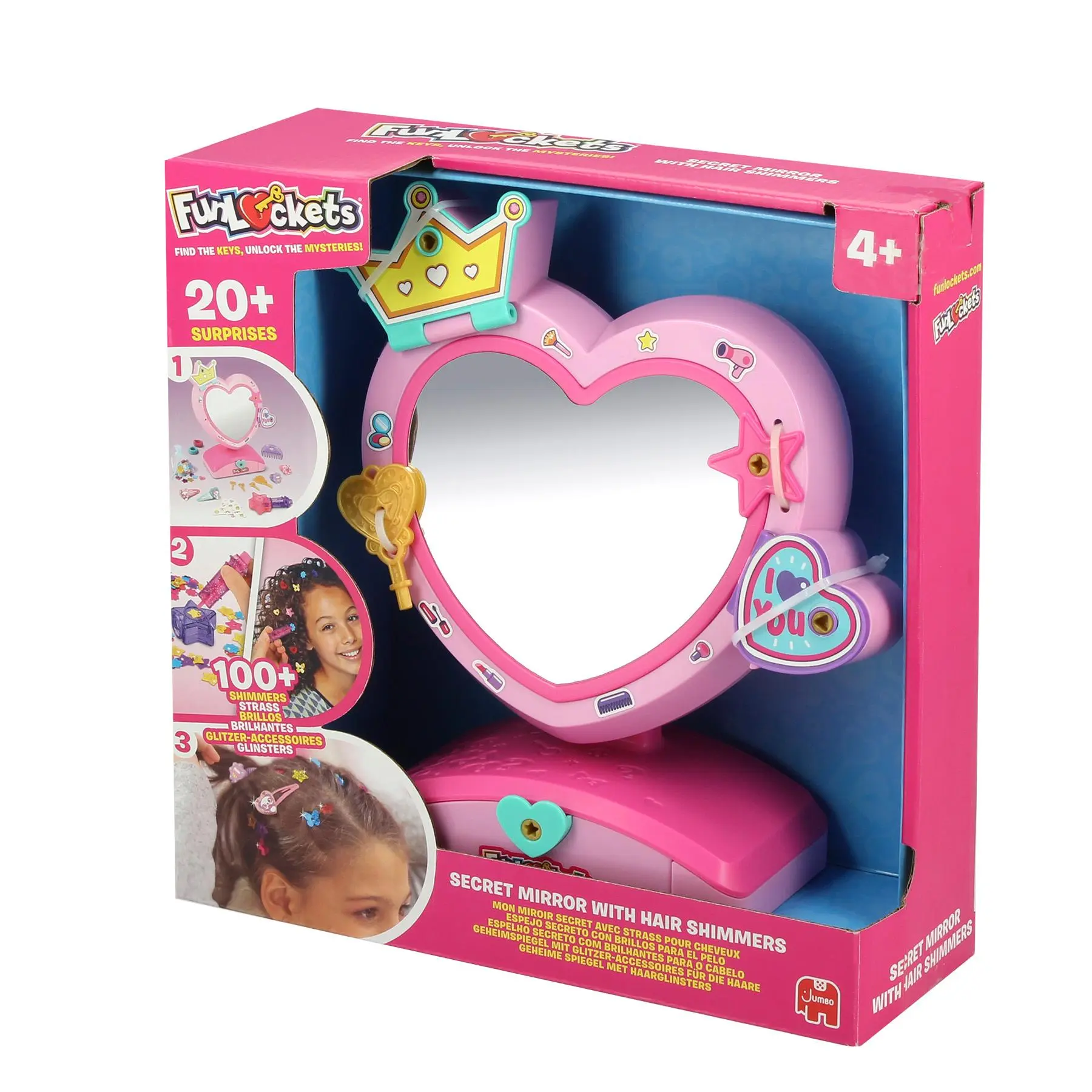 Bild: 8435748604654 | Funlockets - Geheimspiegel mit Glitzer | Englisch | 2025