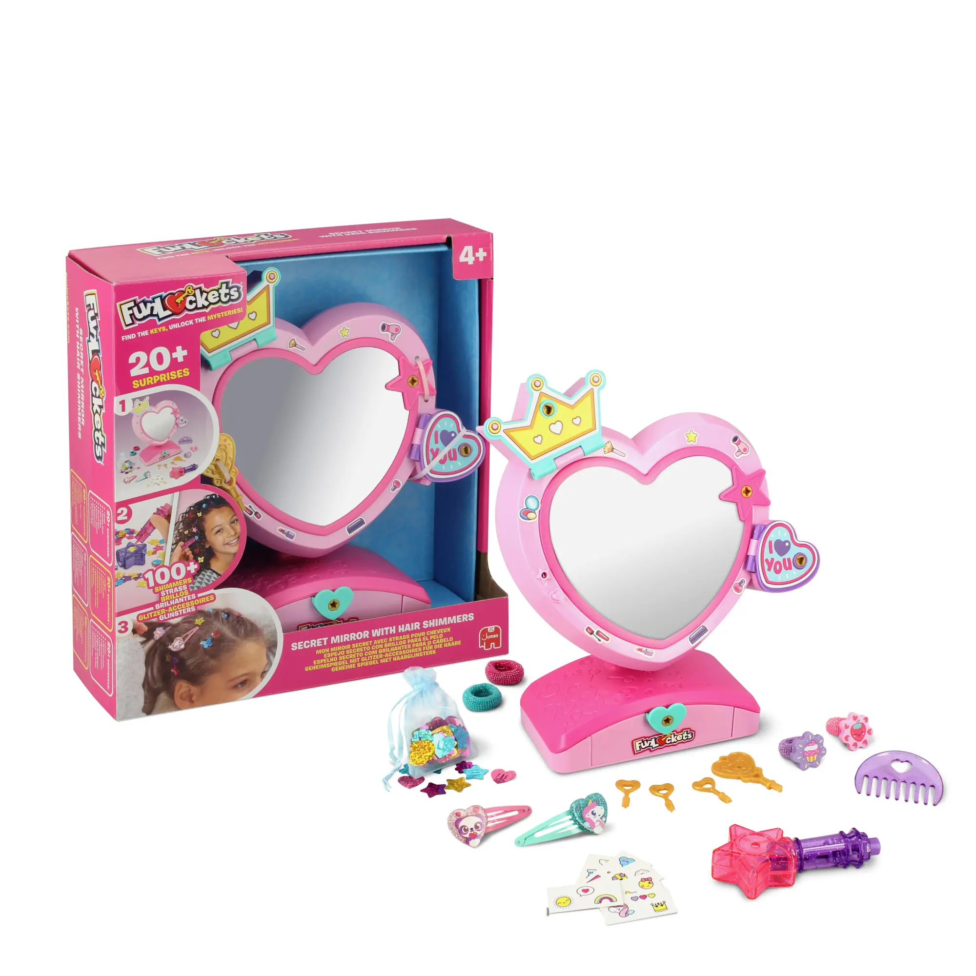 Bild: 8435748604654 | Funlockets - Geheimspiegel mit Glitzer | Englisch | 2025
