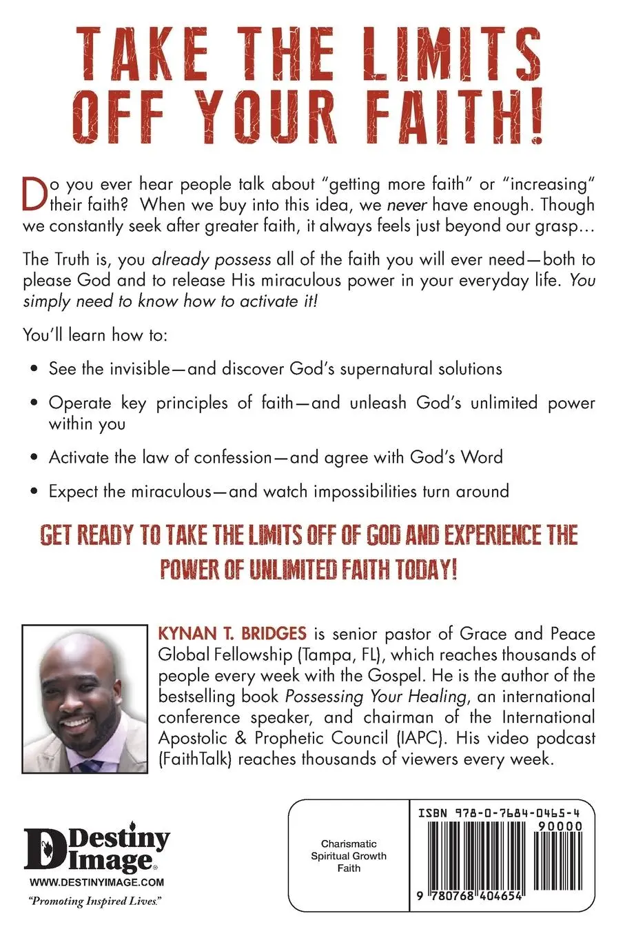 Rückseite: 9780768404654 | The Power of Unlimited Faith | Living in the Miraculous Everyday