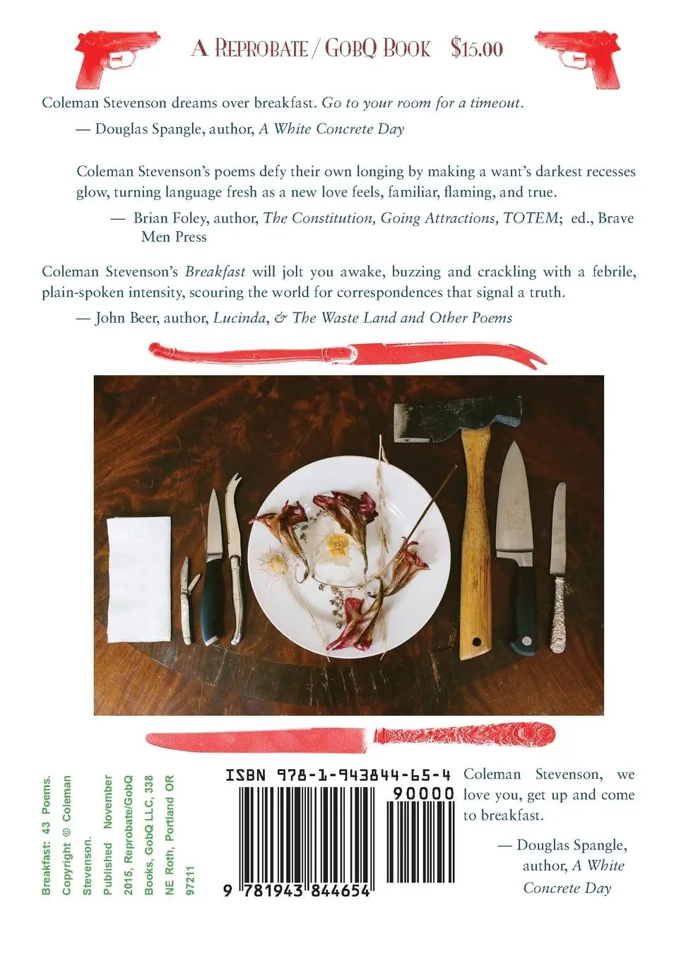 Rückseite: 9781943844654 | breakfast | Coleman Stevenson | Taschenbuch | Kartoniert / Broschiert