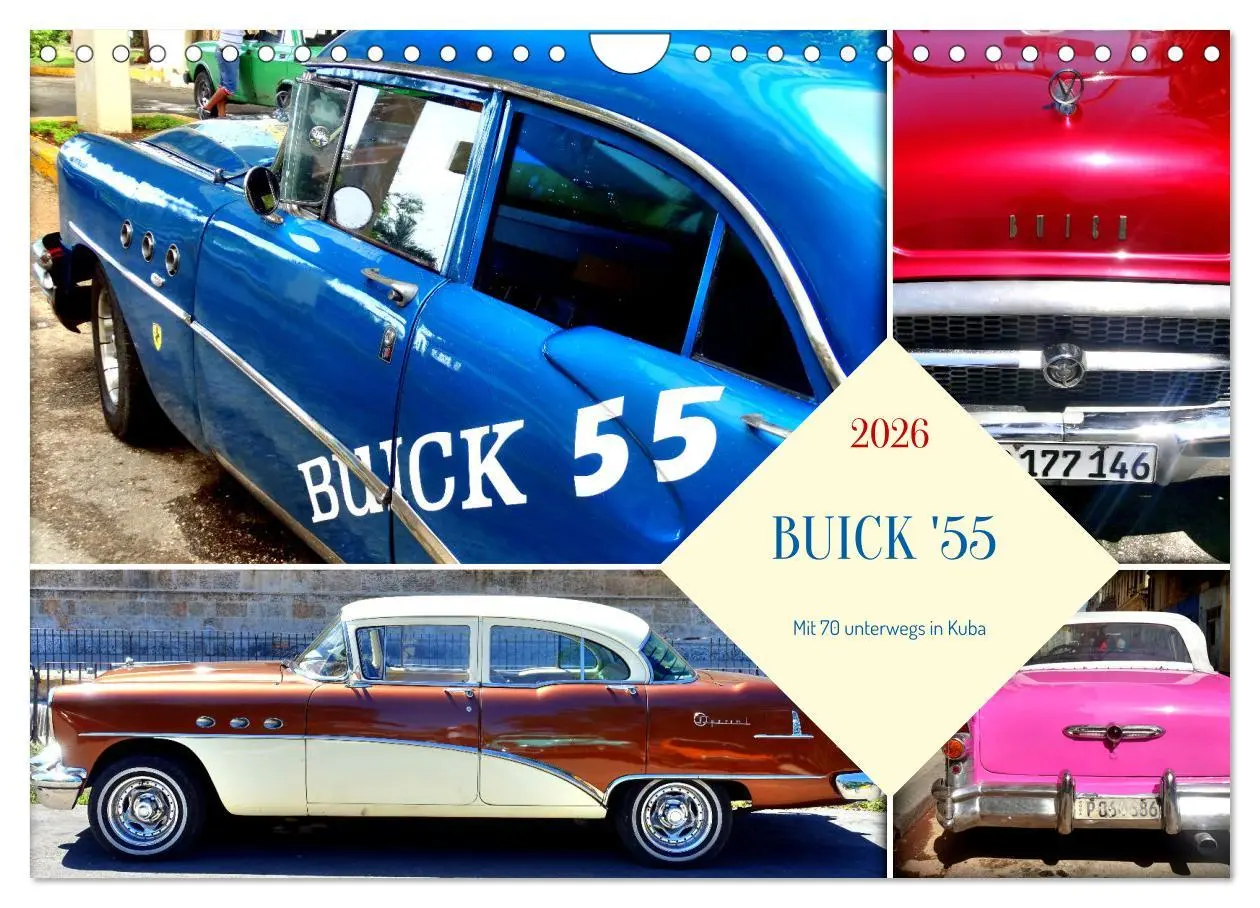 Cover: 9783457314654 | BUICK '55 - Mit 70 unterwegs in Kuba (Wandkalender 2026 DIN A4...