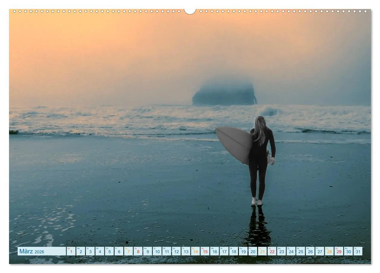 Bild: 9783457554654 | Surfen - einfach cool (Wandkalender 2026 DIN A2 quer), CALVENDO...